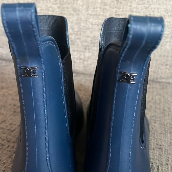 Sam Edleman Tinsley Navy Chelsea Rain Boots Size 9 - Picture 5 of 10